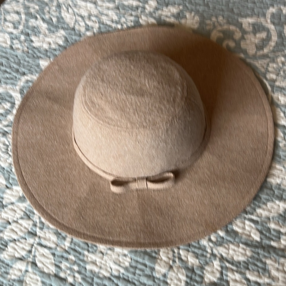 Wool blend wide brim Hat